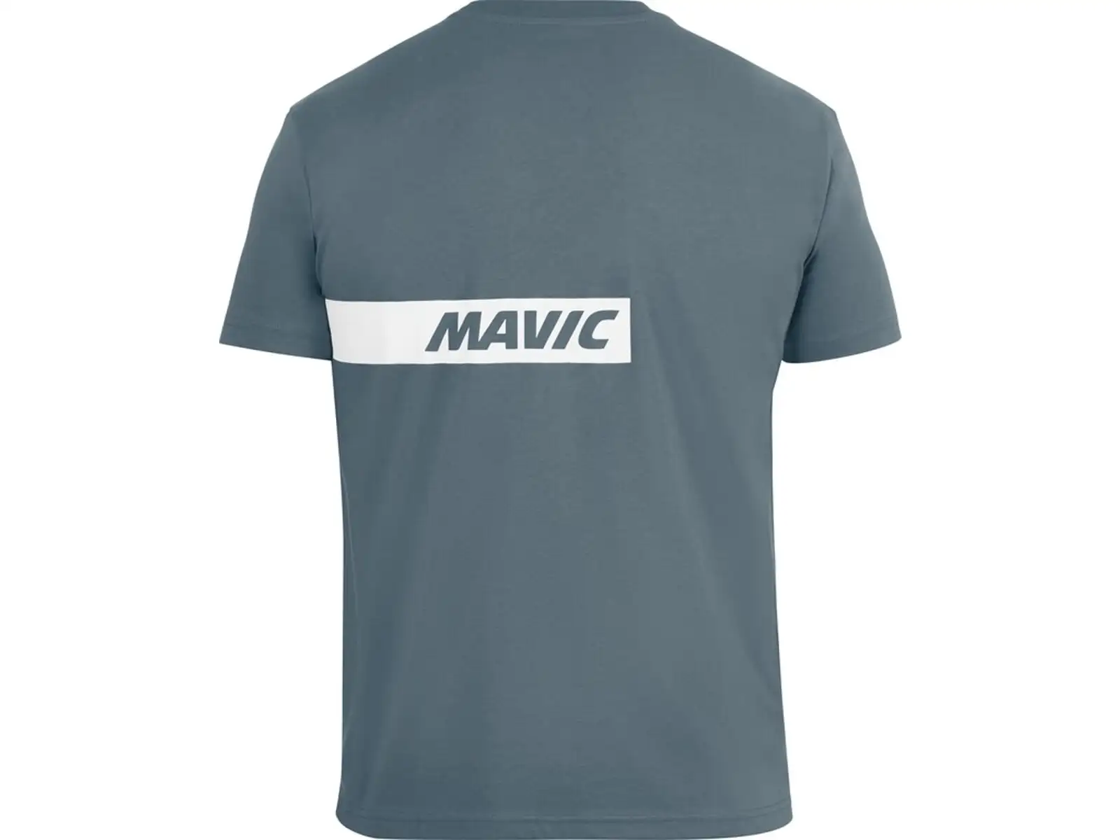 Mavic Corporate Stripe Herren-T-Shirt mit kurzen Ärmeln Orion Blue/Off White