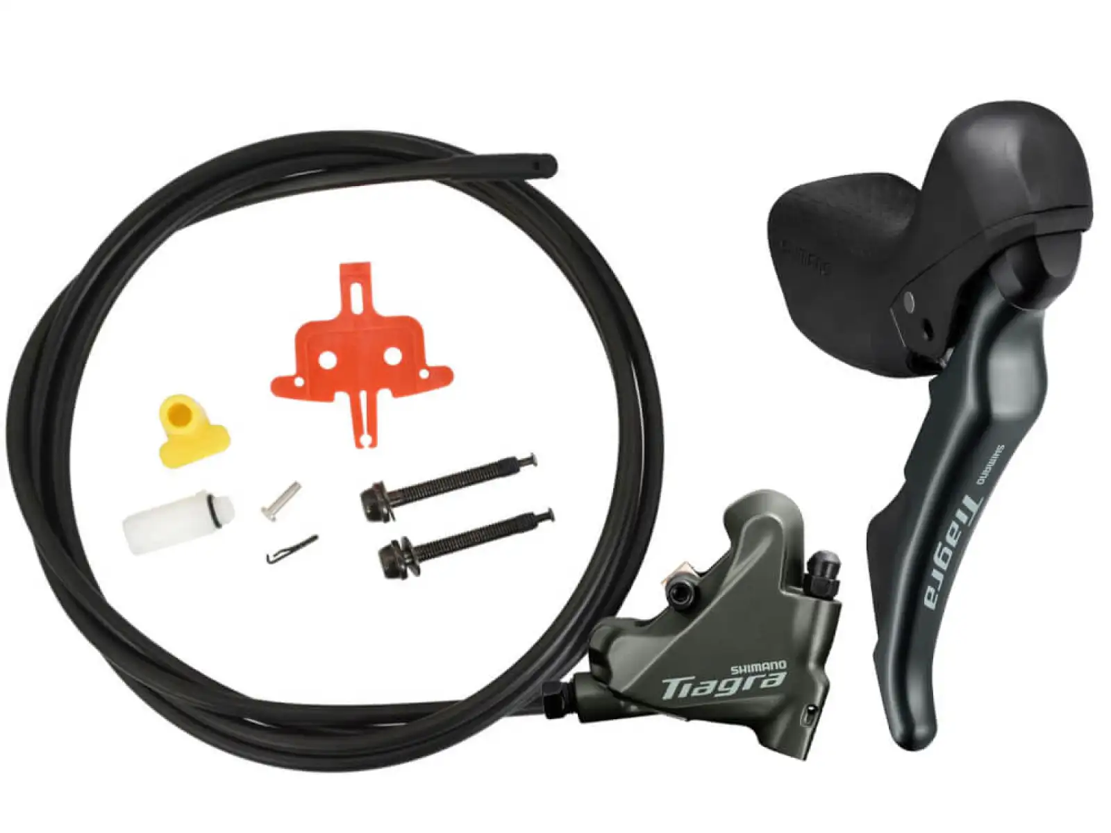 Shimano Tiagra ST-4720 10-fach Schalt-/Bremshebel + BR-4770 FM Bremse, Polymer-Beläge & Kühlung