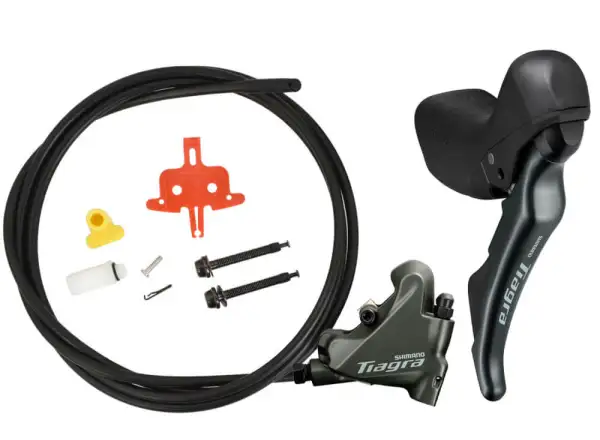 Shimano Tiagra ST-4720 10-fach Schalt-/Bremshebel + BR-4770 FM Bremse, Polymer-Beläge & Kühlung