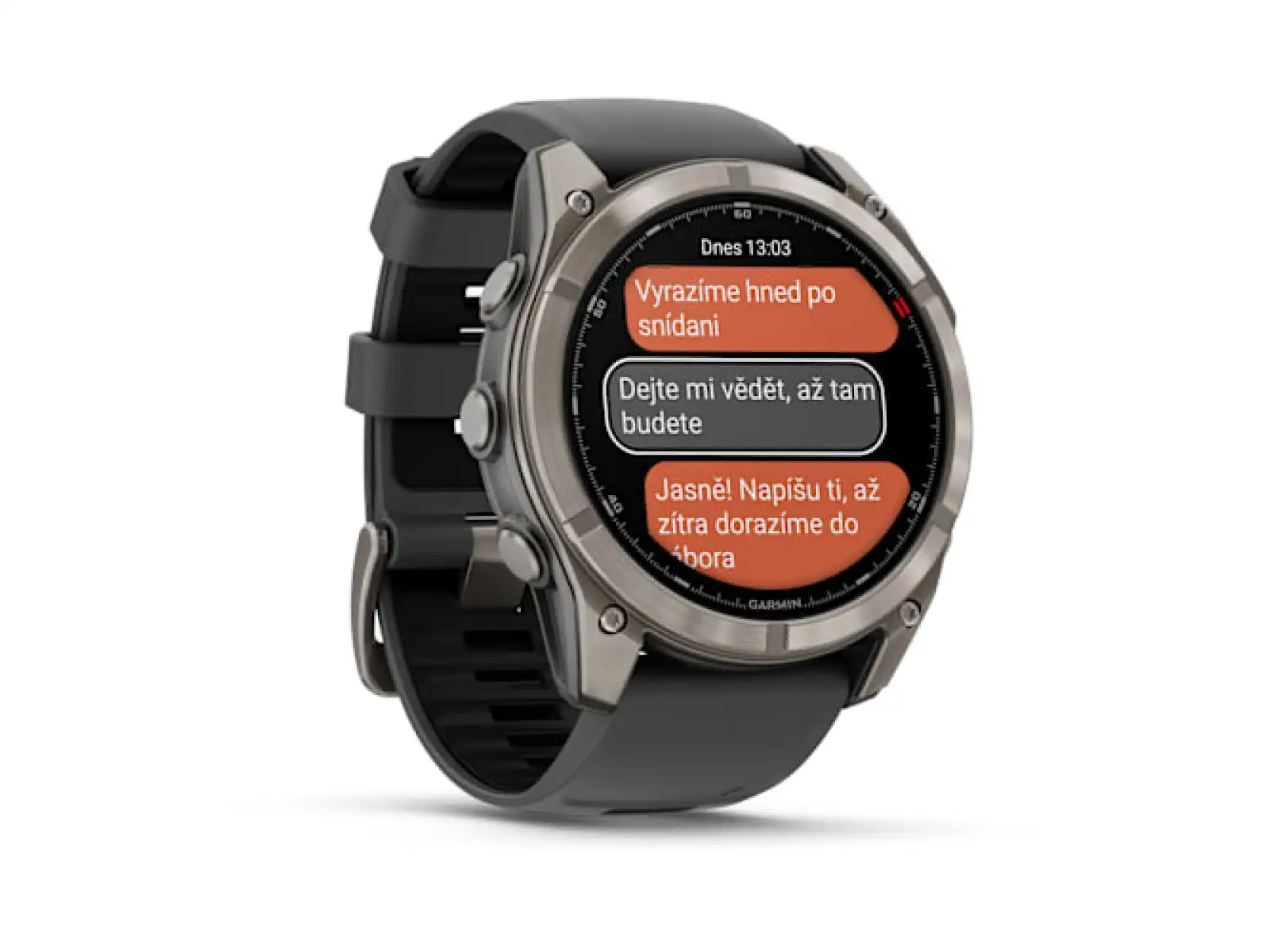 Garmin fenix 8 Pro 51 mm AMOLED Sapphire Smartwatch Titanium Graphite/Black