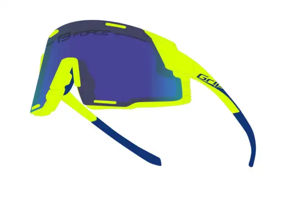Force Grip Radbrille in Fluoreszierend/Blau