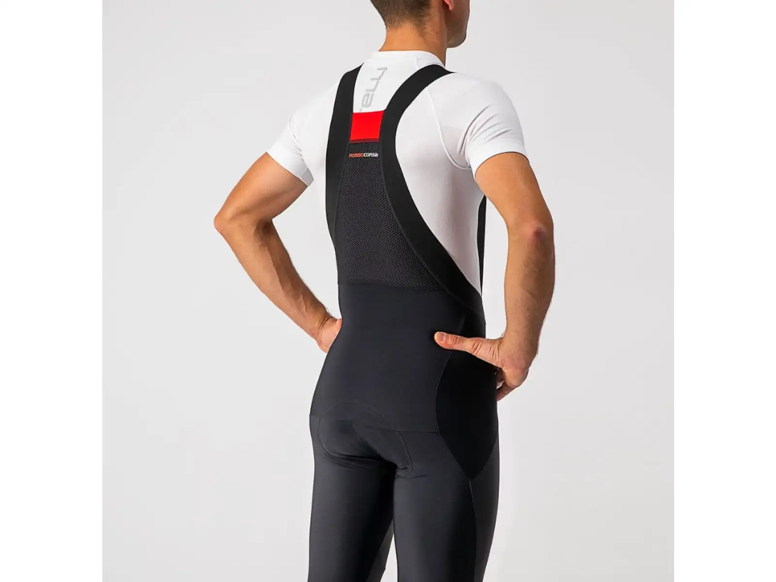 Castelli Sorpasso RoS Wind Herrenhose mit Latz und Einlage Black