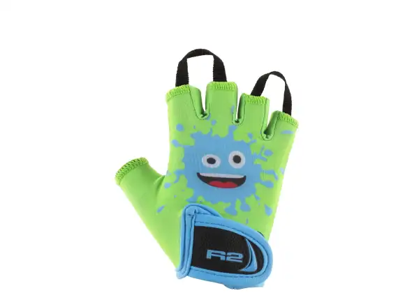 R2 Voska Kinder Fahrradhandschuhe grün/blau