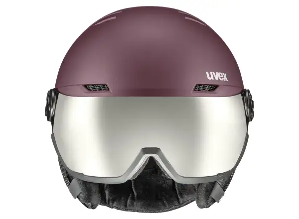 Uvex Wanted Visor Skihelm bramble/antique rose