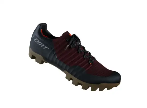 DMT GK1 Gravel Herren-Fahrradschuhe Schwarz/Bordeaux