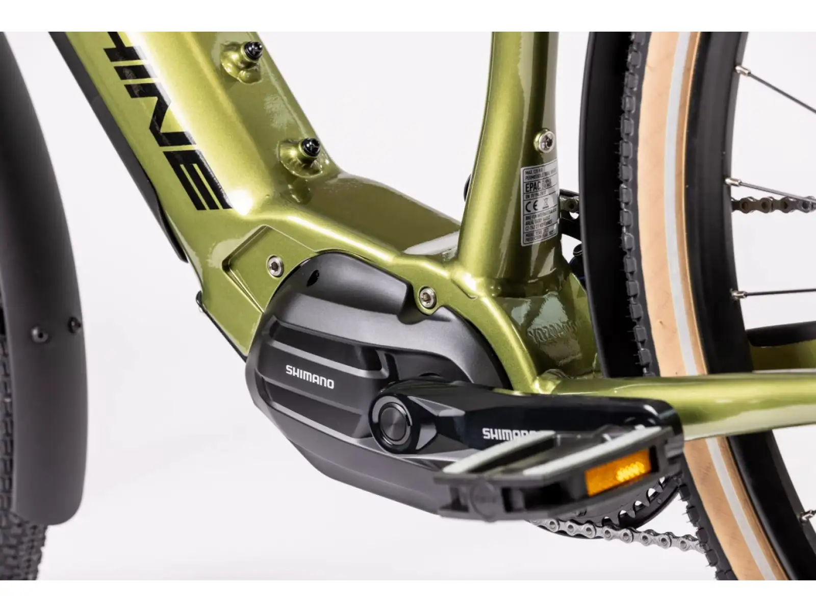 Rock Machine Gravelride e500 Schotter e-Bike Matte Khaki/Schwarz DEMO