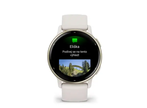 Smartwatch Garmin vívoactive 5 Elfenbein/Creme Gold