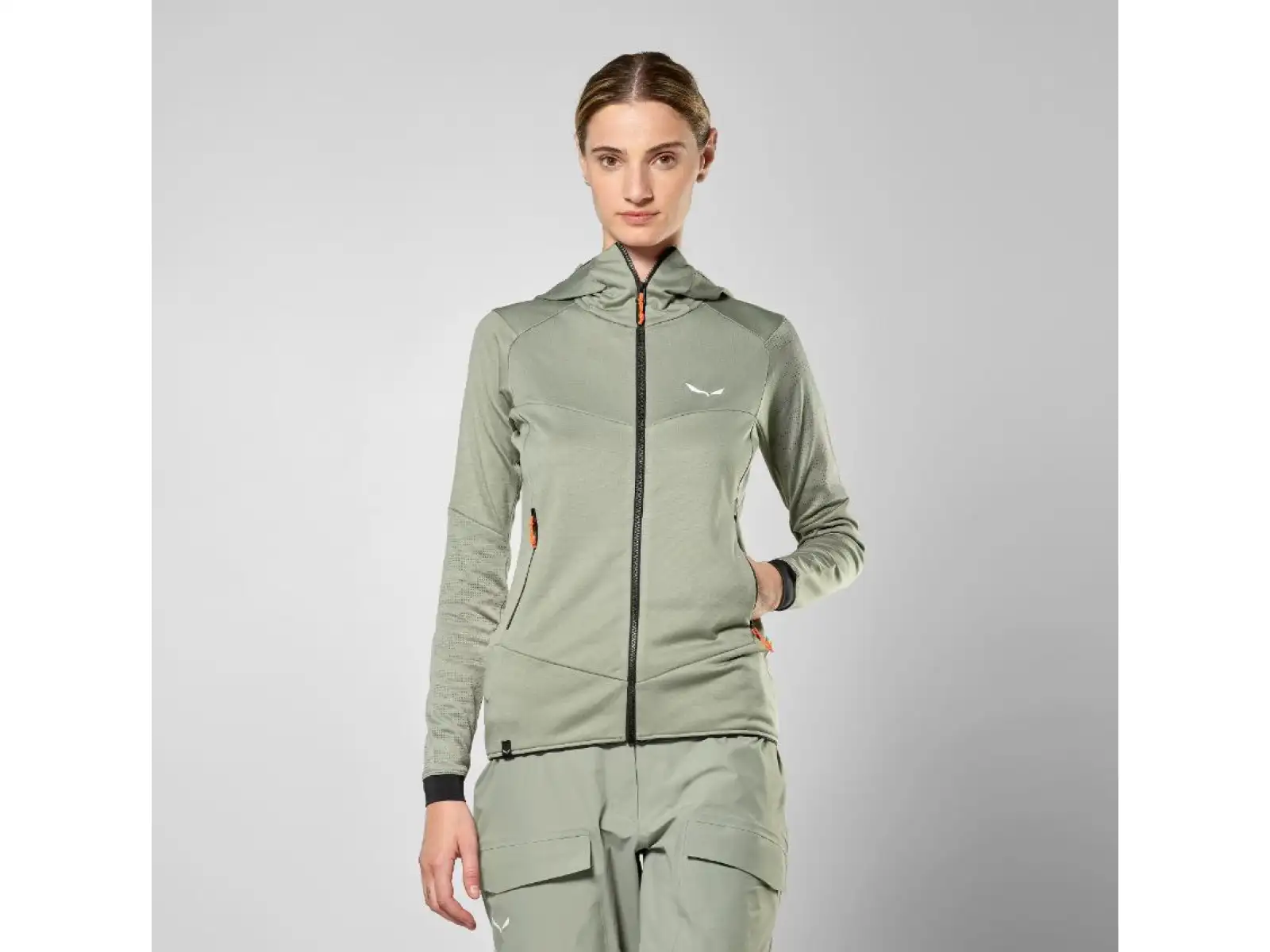 Salewa Sella Crevasse Hooded Damen Fleecejacke Zephyr