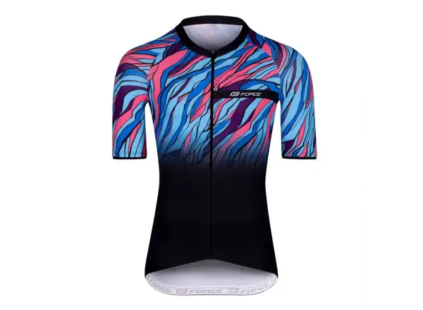 Force Life Herren Kurzarmtrikot schwarz/blau/rosa