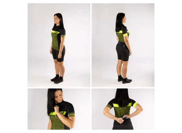 Force Spray Lady Damen Kurzarmtrikot army/fluo