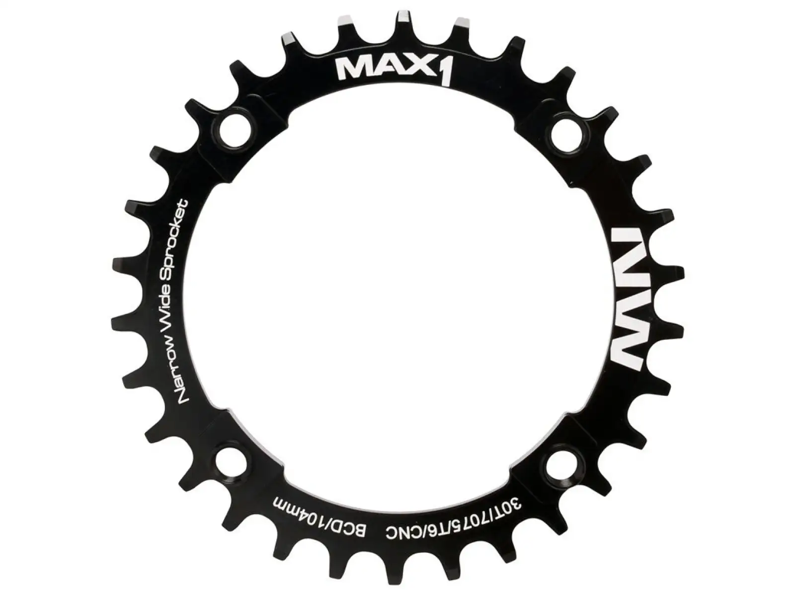 MAX1 Narrow Wide Kettenblatt BCD104, 34z. schwarz