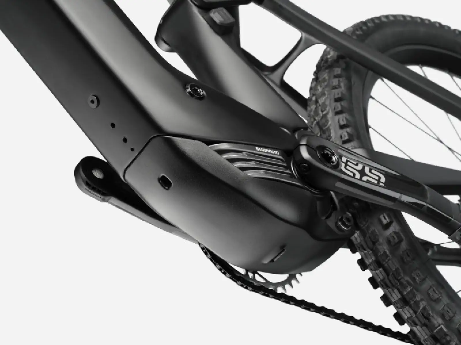 Cannondale Moterra SL 1, ein leichtes vollgefedertes E-Bike in RAW-Lackierung.