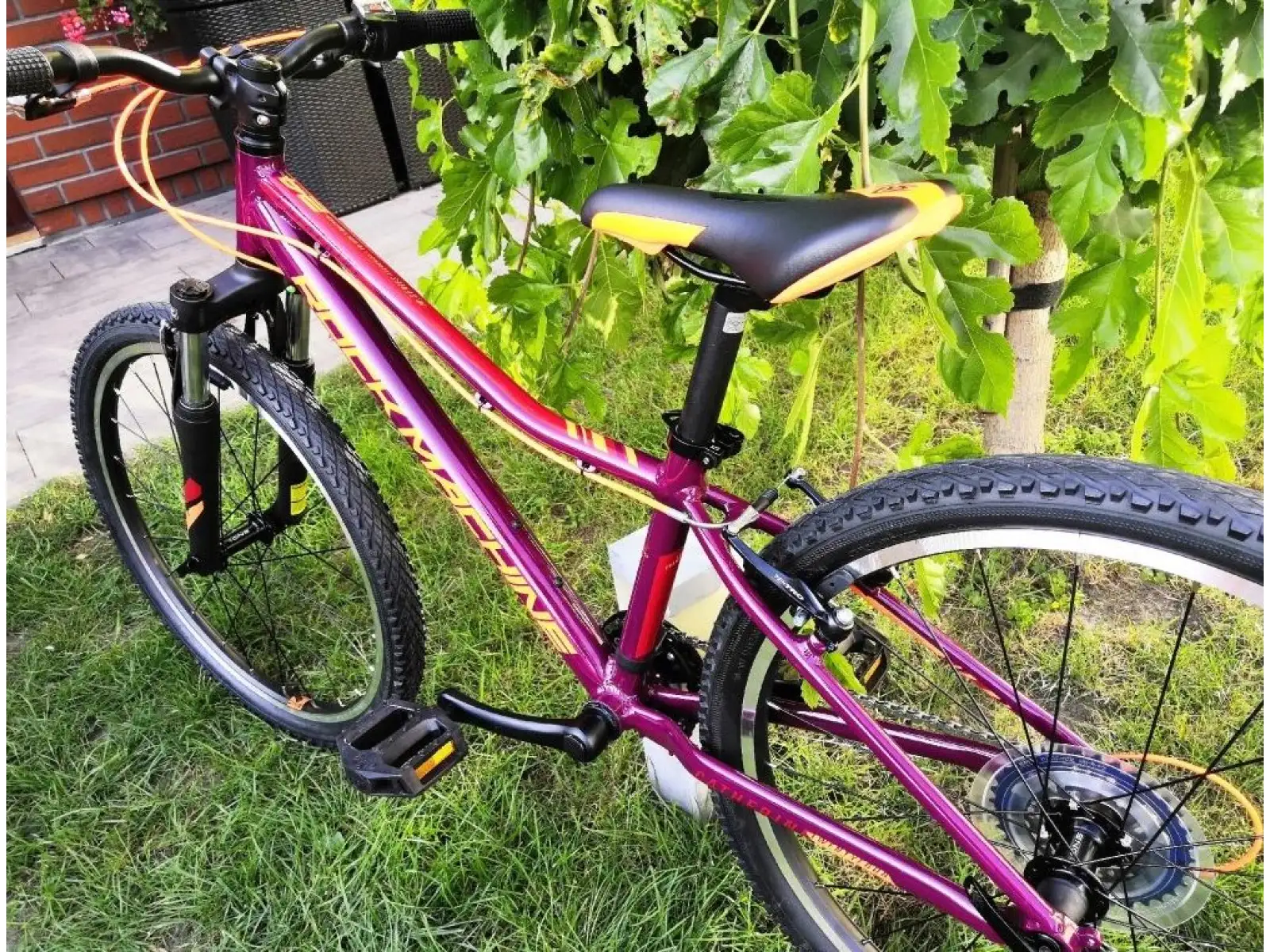 Rock Machine Catherine 24 VB Kinder-Mountainbike Gloss Crimson/Neon Orange/Crimson