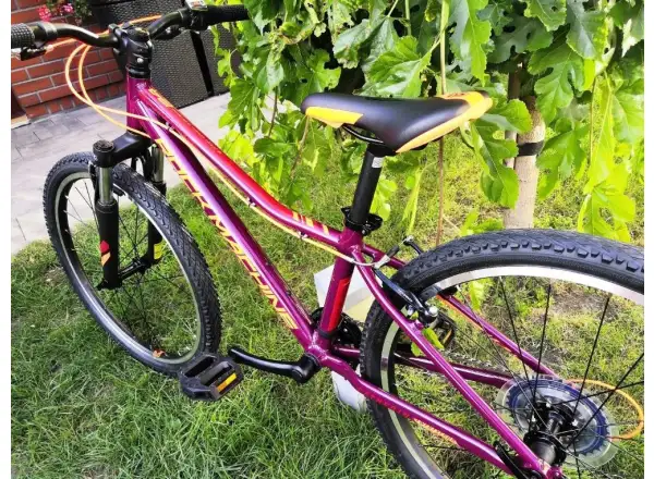 Rock Machine Catherine 24 VB Kinder-Mountainbike Gloss Crimson/Neon Orange/Crimson