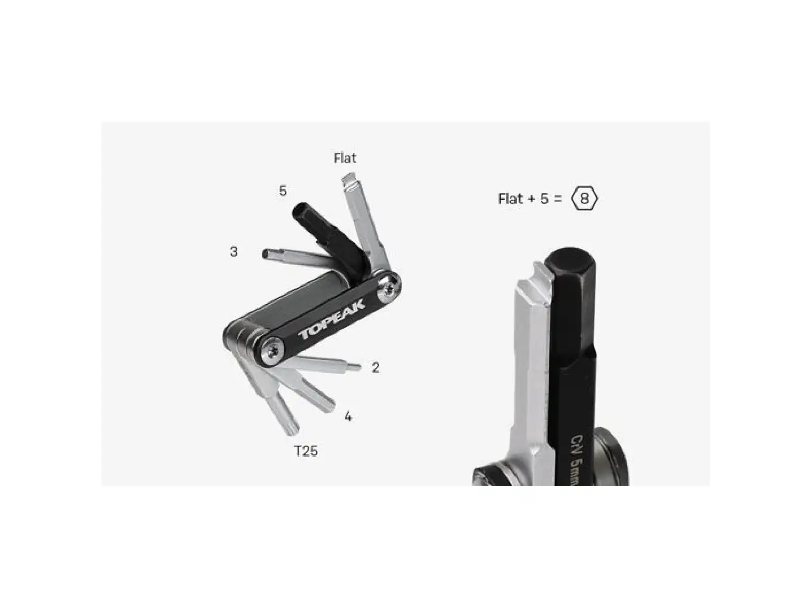 Topeak BB Hide'n Tool Werkzeugset, 7 Funktionen, schwarz