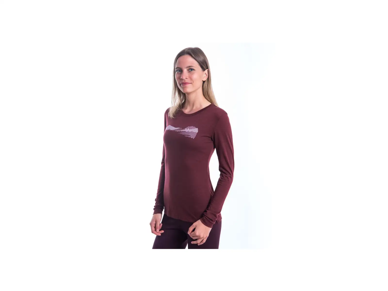 Sensor Merino Air PT Hills Damen Langarmshirt Port Red
