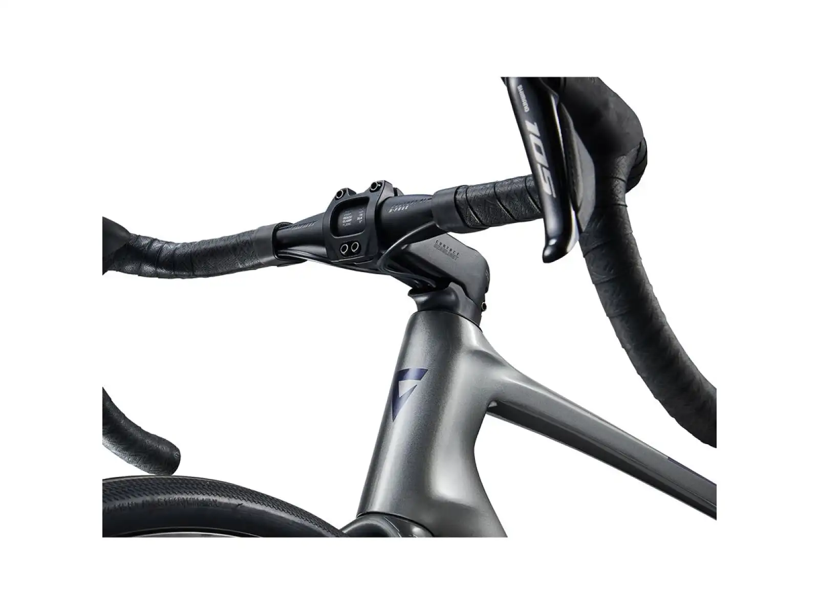 Giant Defy Advanced 1 Rennrad Charcoal / Milchstraße