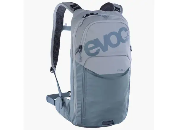 Evoc Stage 6 l Rucksack Stone Steel + Trinkblase 2 l