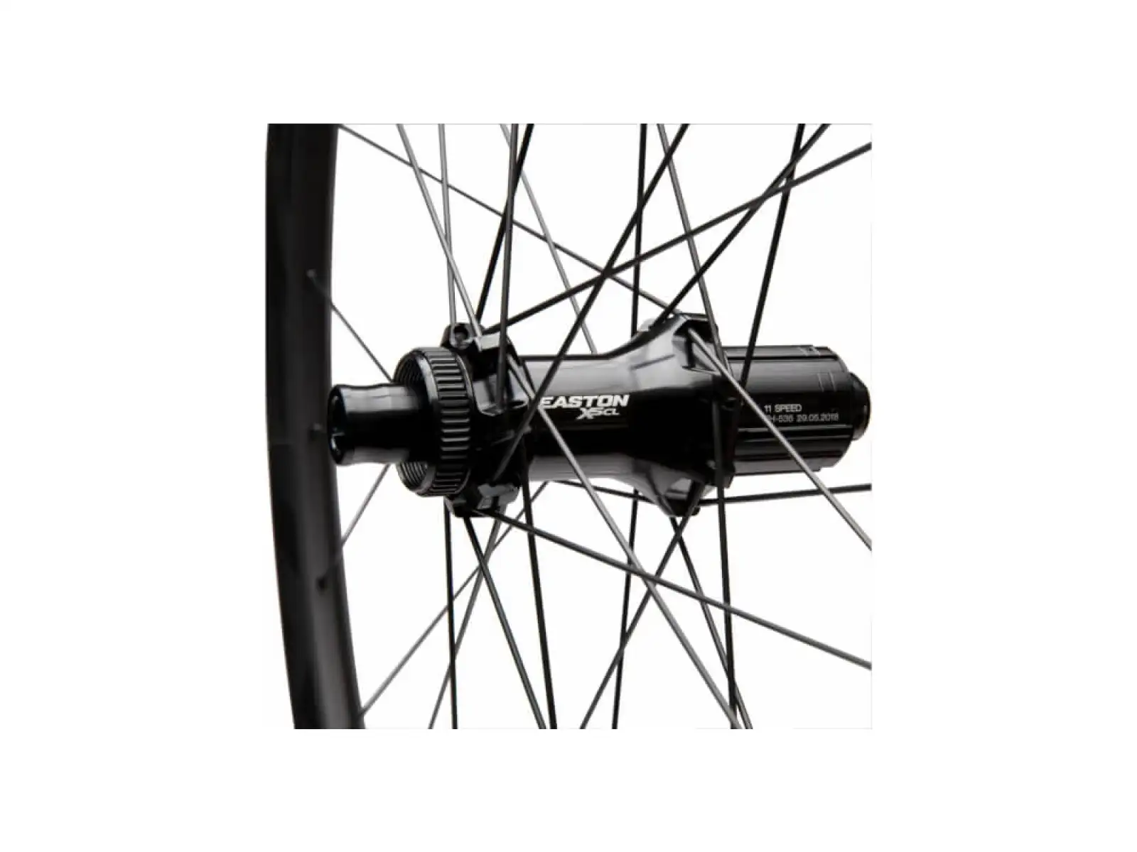 Easton EC70 AX TLR hinterrad ausgestattet mit Shimano-Schaltung.
