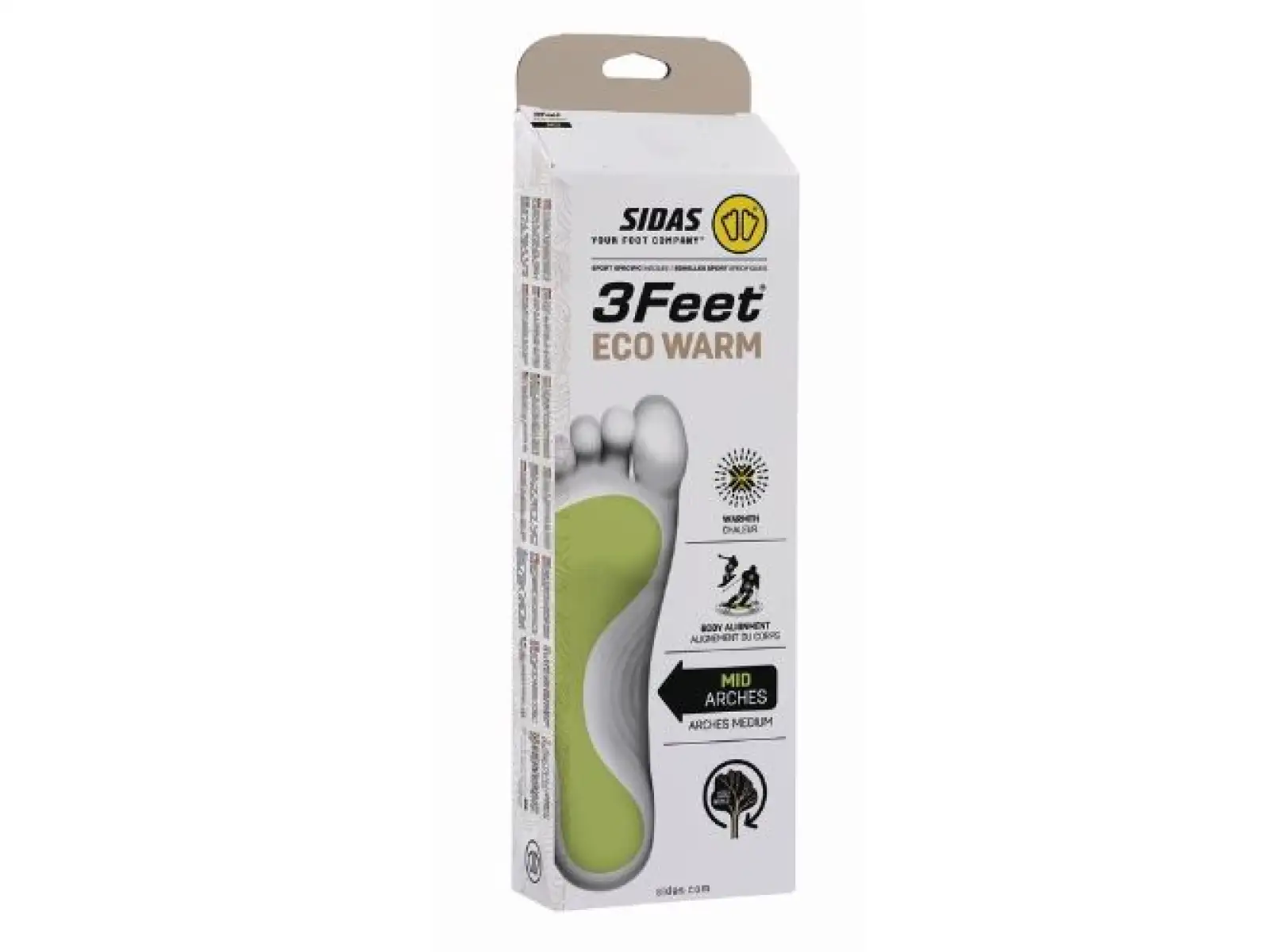 Sidas 3Feet Eco Warm Mid Einlegesohlen für Schuhe