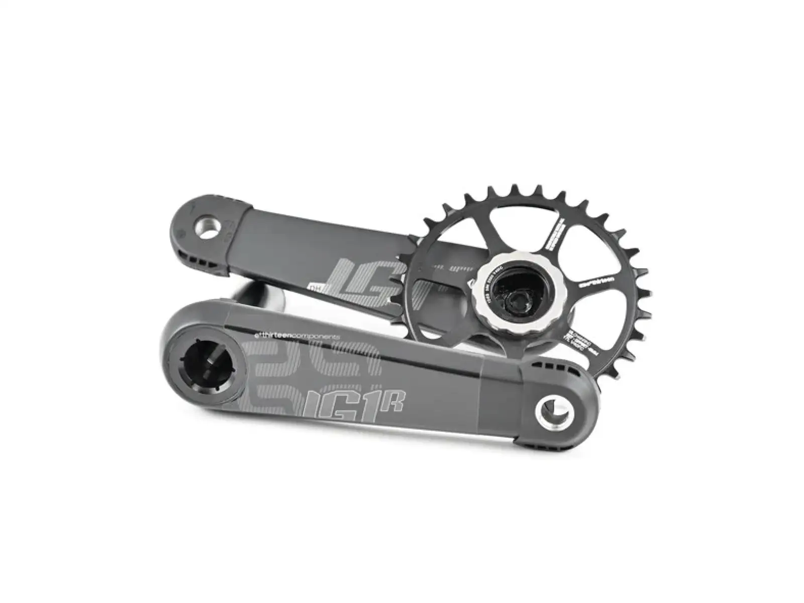E-13 LG1 Race Carbon Kurbeln ohne Kettenblatt 175/73 mm.