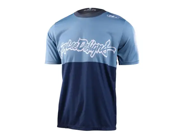 Troy Lee Designs Flowline Scripter Herren-Fahrradtrikot Kurzarm Windward