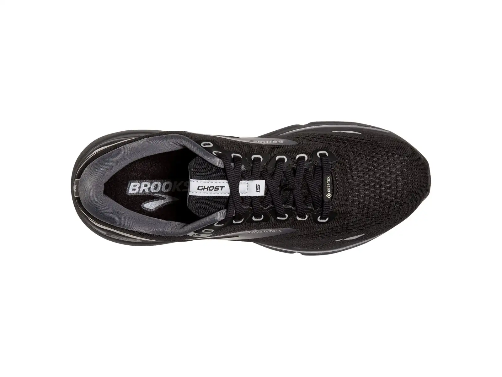Brooks Ghost 15 GTX Herren-Laufschuhe Schwarz