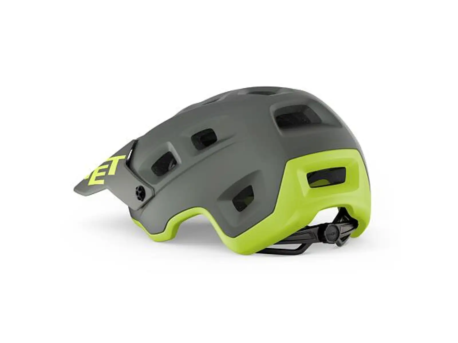 MET Terranova Helm Grau/Limette Matt
