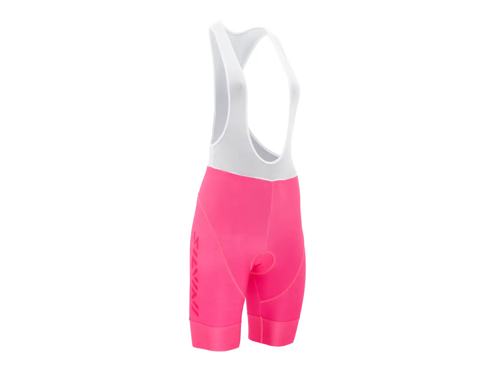 Silvini Sueli Bib Kinder Shorts mit Polster und Trägern Fuchsia/Weiß