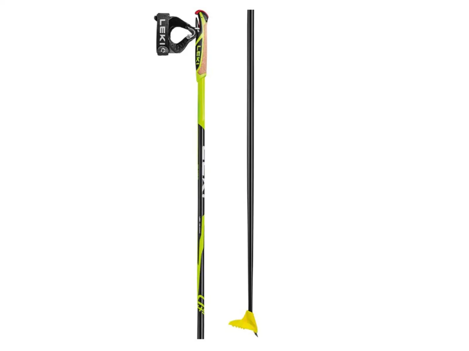 Leki CC 450 Stöcke Langlaufstöcke neon gelb/schwarz/weiß