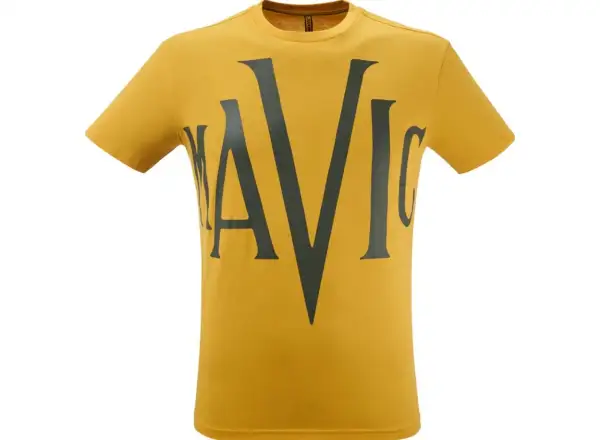 Mavic Heritage Herren-T-Shirt mit kurzen Ärmeln Senf Schwarz