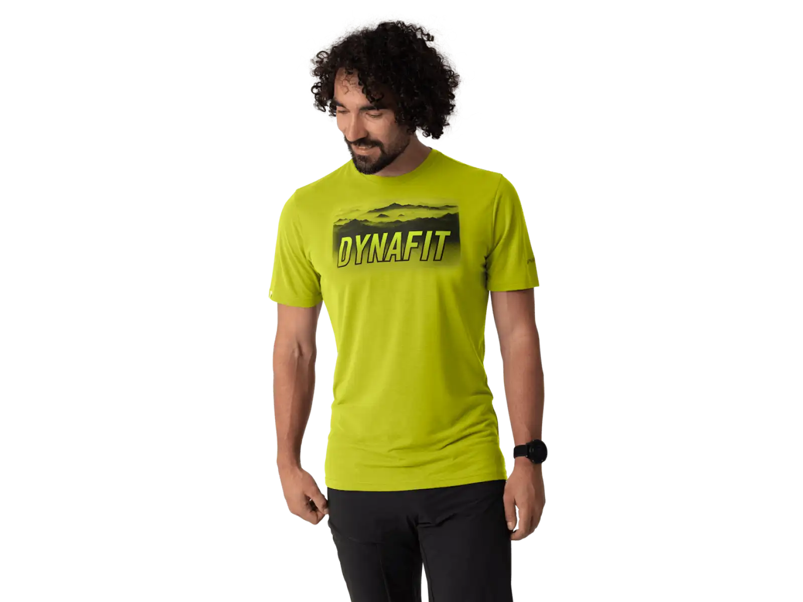 Dynafit Transalper Graphic Herren T-Shirt kurzer Ärmel Golden Lime