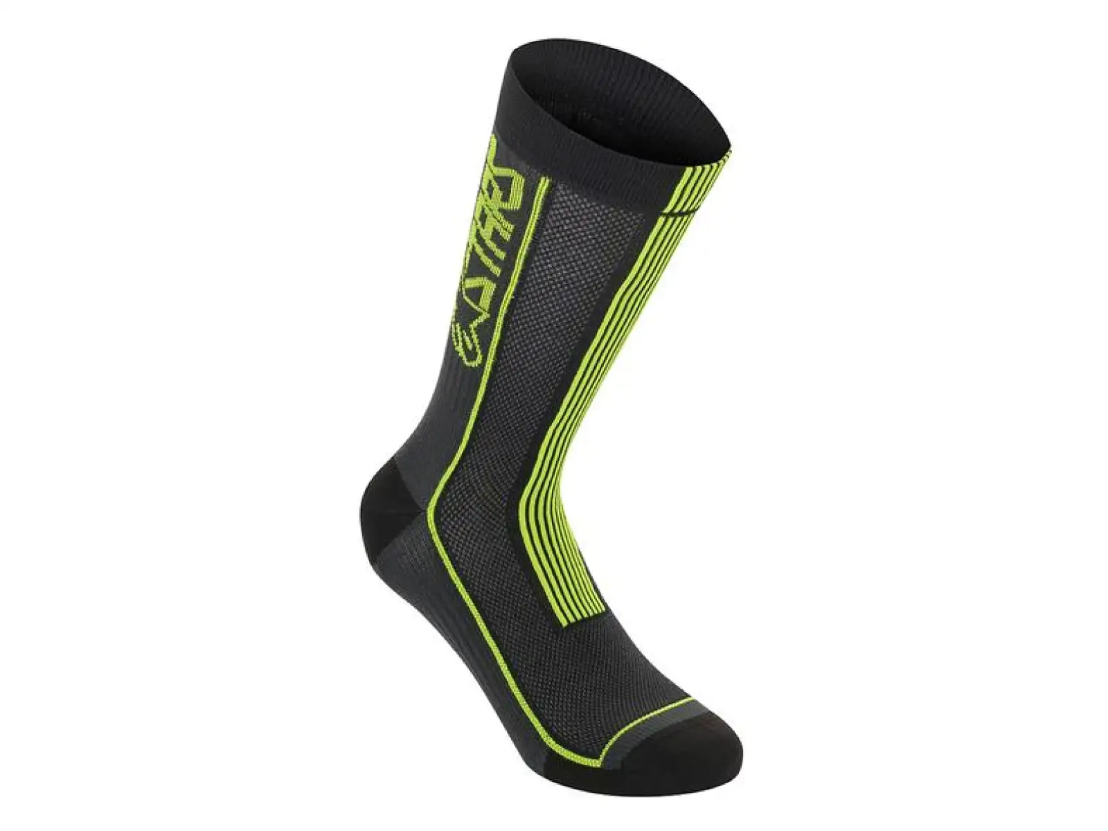 Alpinestars Summer 22 Socken Black/Acid Yellow