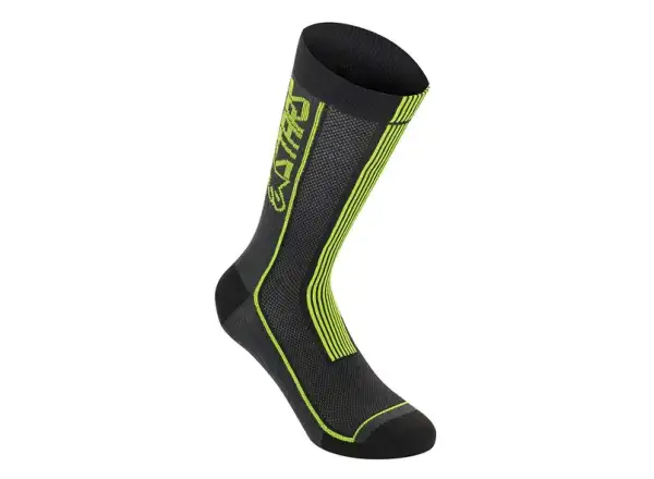 Alpinestars Summer 22 Socken Black/Acid Yellow