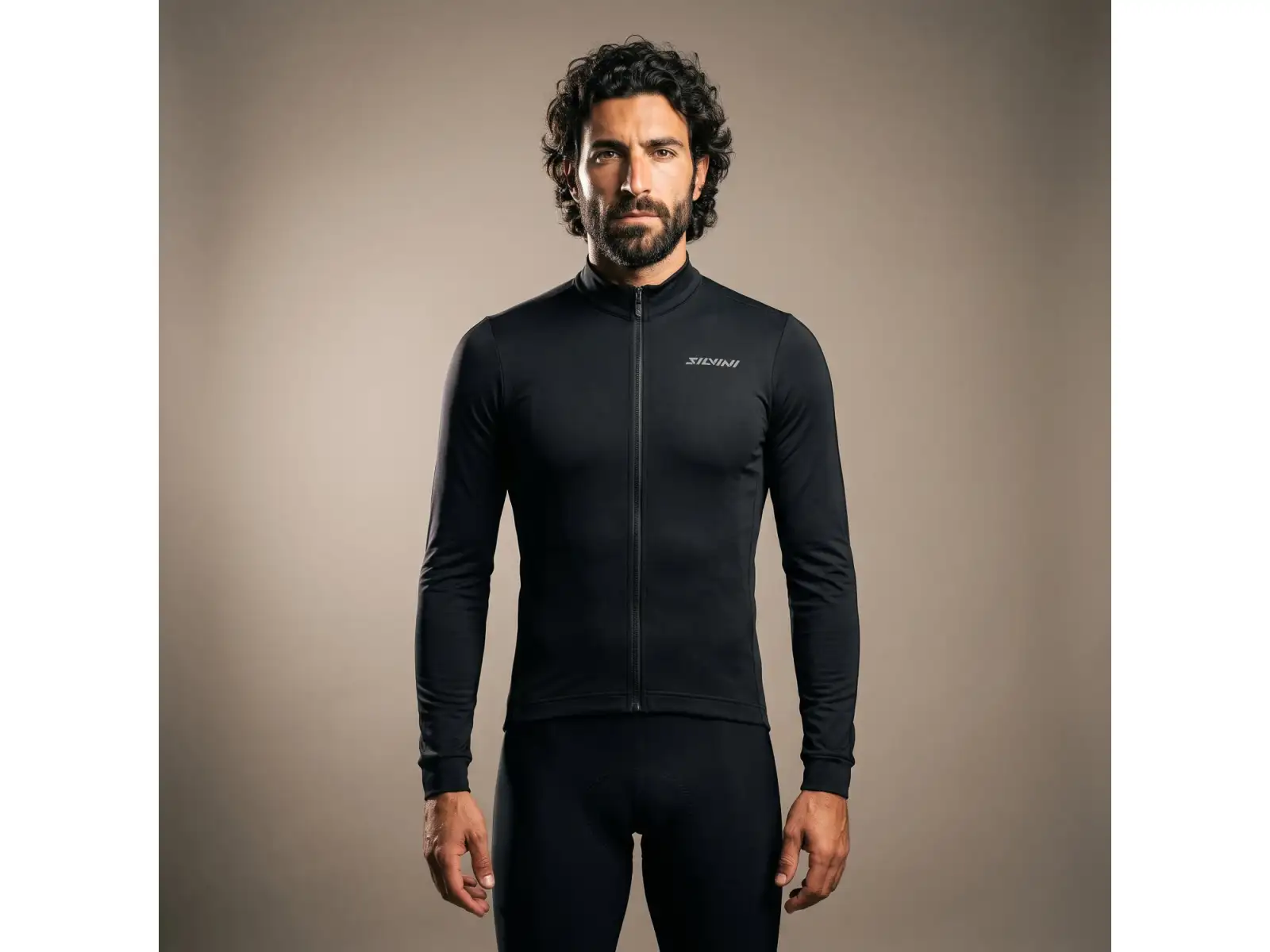 Silvini Varanio Herrentrikot Langarm Black