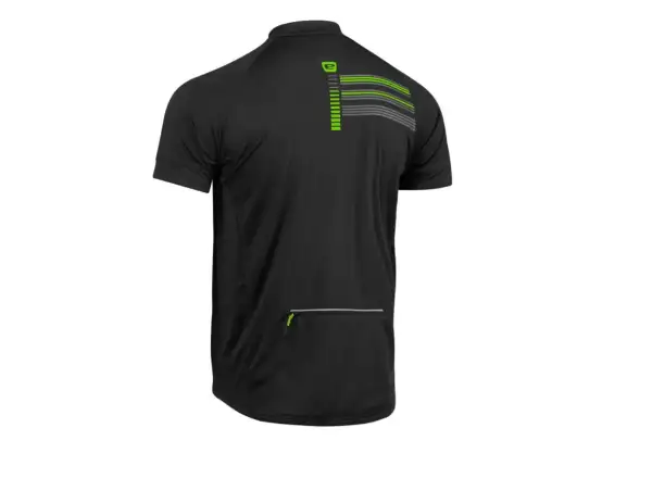 Etape Freetime Herrentrikot, Kurzarm, schwarz/grün