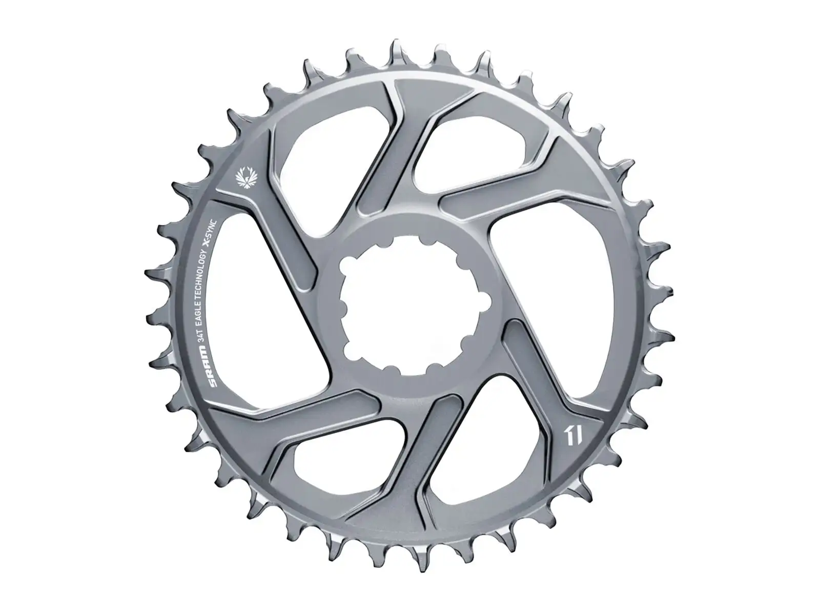Sram X-Sync Eagle Kettenblatt 34 zubů 3 mm Offset Boost Polar Grey