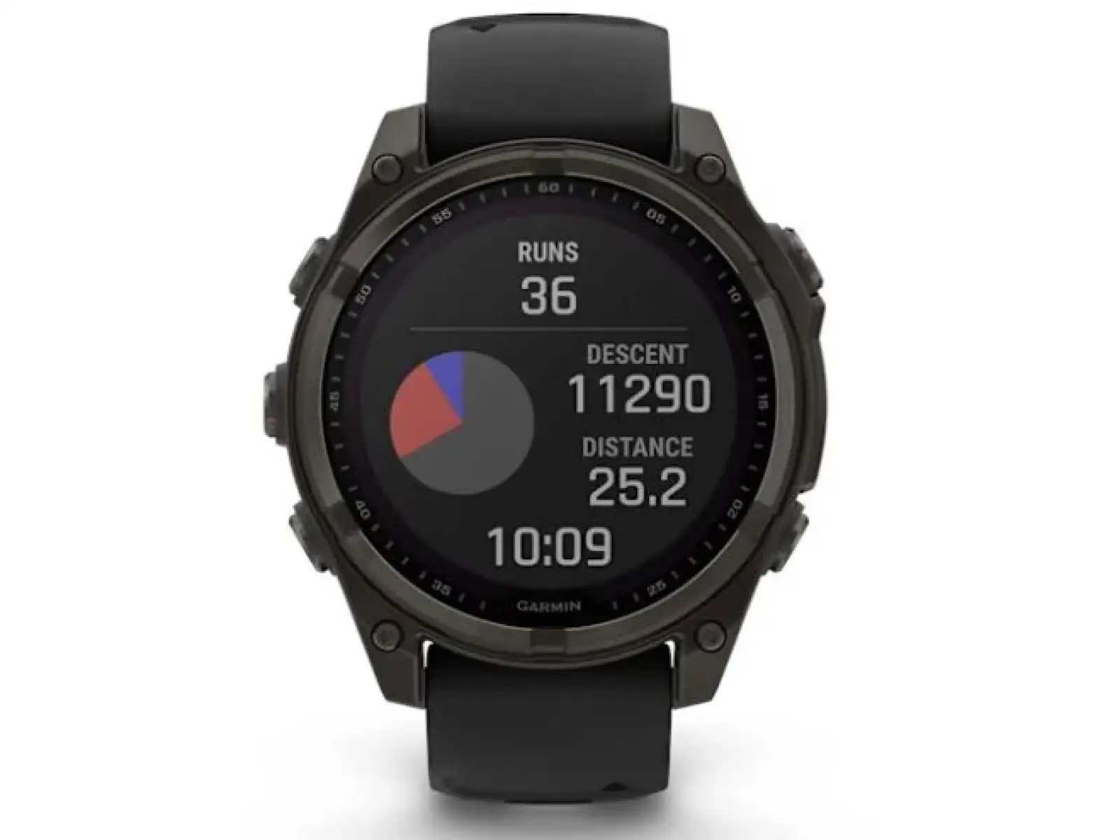 Garmin fenix 8 - 47 mm Solar Sapphire Smartwatch Carbon Gray DLC Titanium Black/Gray