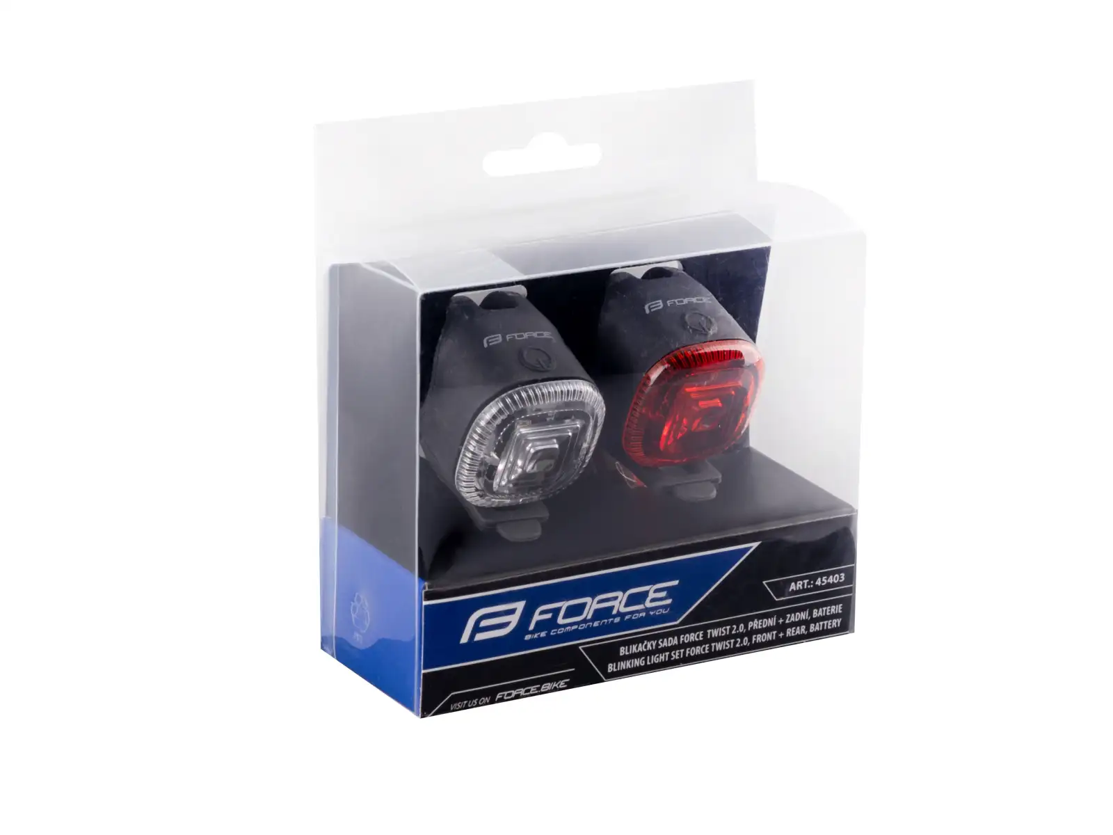 Die Force F TWIST 2.0 Set mit Vorder- und Rückblinkleuchten.