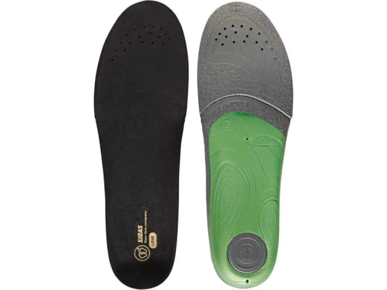 Sidas 3Feet Slim Low Einlegesohlen für flache Fußgewölbe 1 Paar