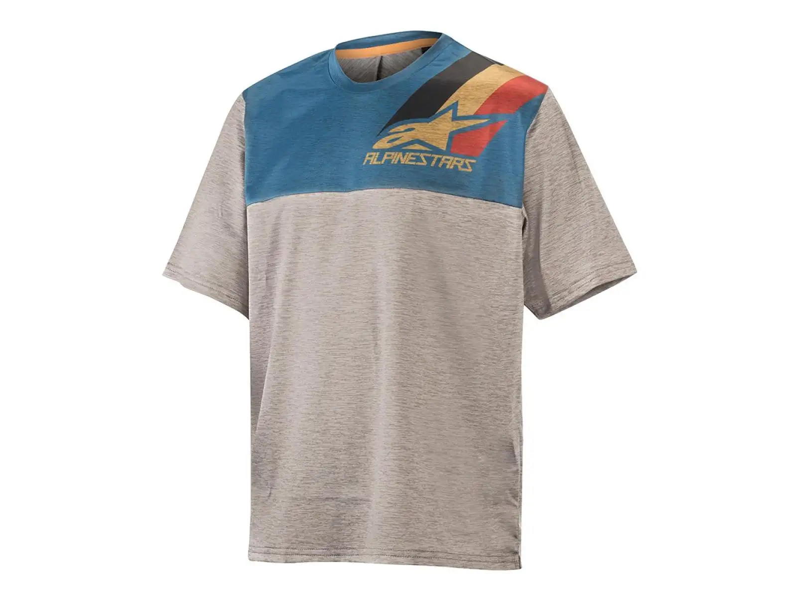 Alpinestars ALPS 4.0 Kindershirt Kurzarm melange/grau/schwarz/ocker/rot
