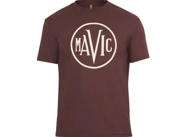 Mavic Heritage Logo Herren T-Shirt kurzarm Aubergine