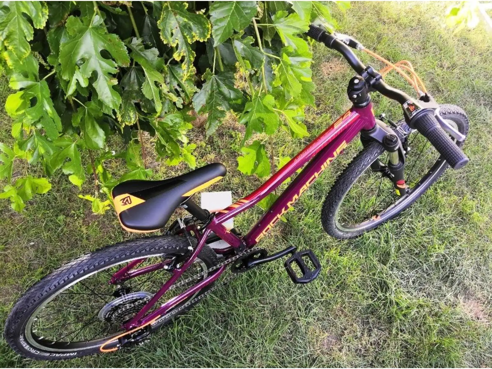 Rock Machine Catherine 24 VB Kinder-Mountainbike Gloss Crimson/Neon Orange/Crimson