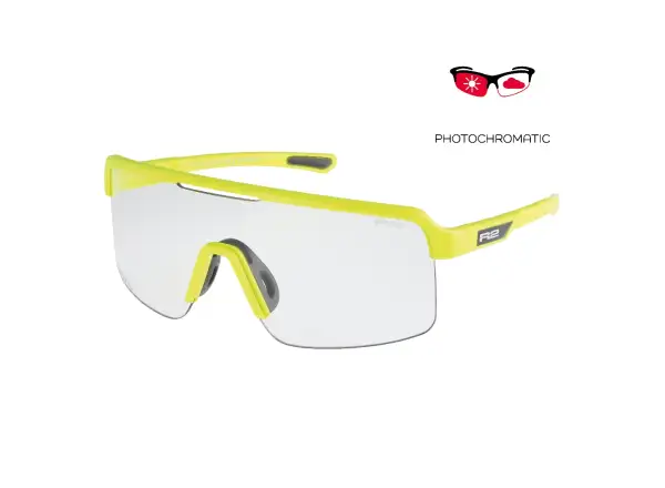 R2 Boost Sonnenbrille neon gelb/fotochromatische Gläser
