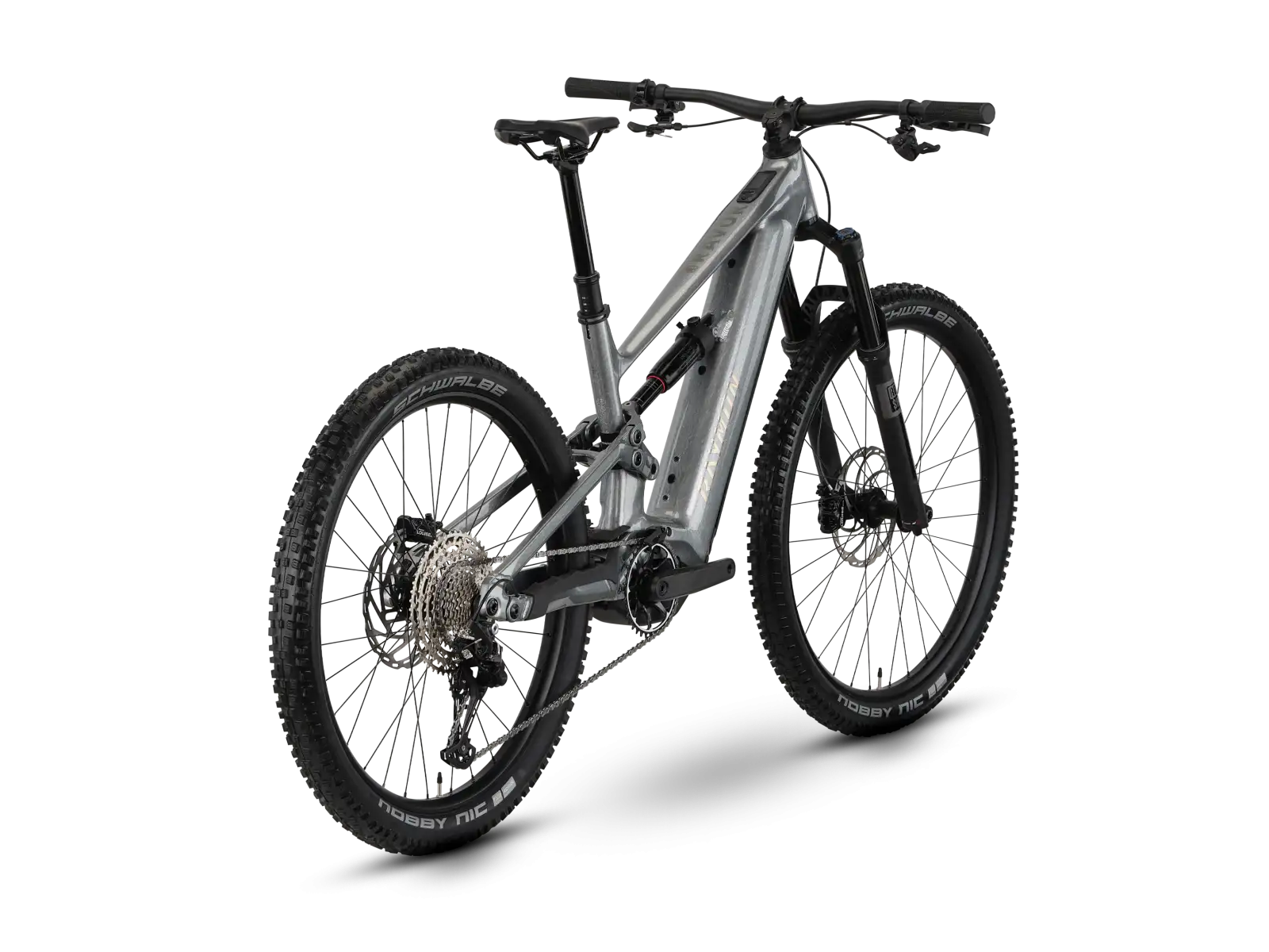 Raymon Ravor Comp darksilver marble vollgefedertes E-Bike