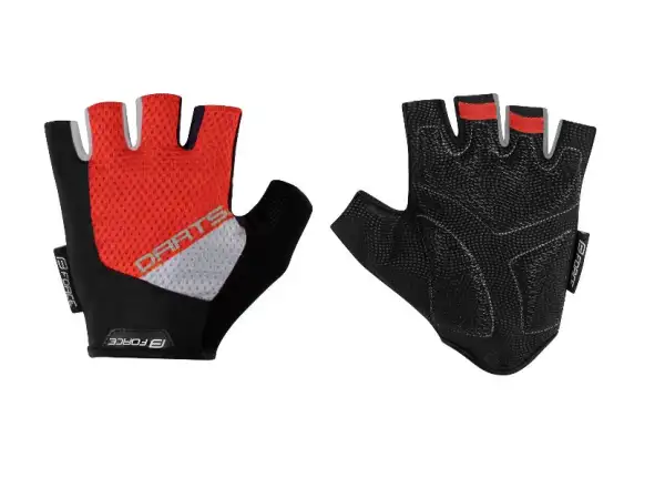 Force Darts Gel Handschuhe ohne Verschluss rot/grau
