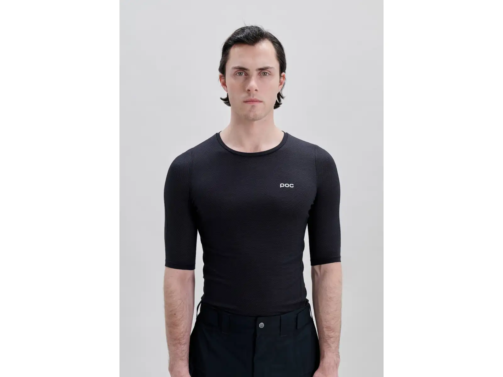 POC Layer Mid Herren Funktionsunterhemd Kurzarm Uranium Black