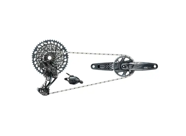 Sram GX Eagle DUB Boost Gruppe - 170 mm, 32 Zähne, Lunar-Grau