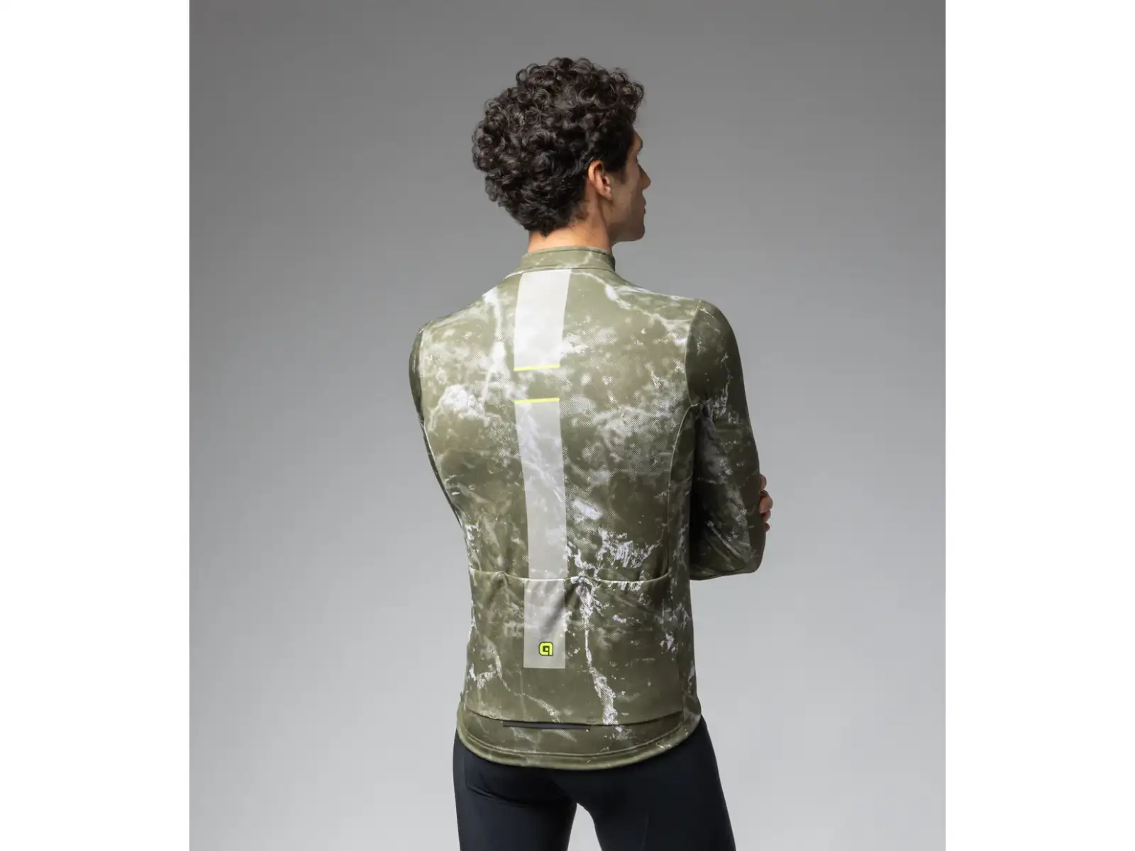 Alé Pragma Space Herrentrikot langarm Army Green