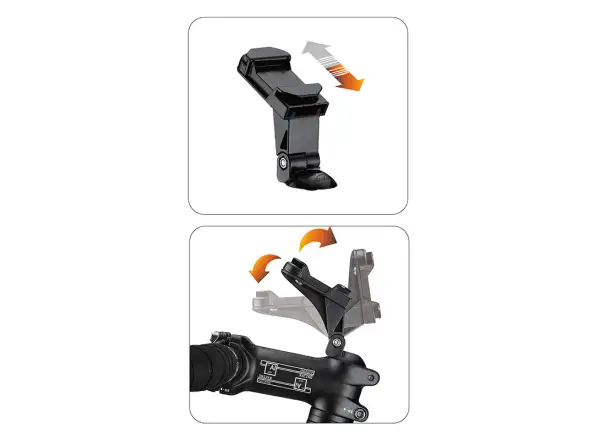 Ibera Handyhülle für Lenkervorbau PB23 + Halterung Q5